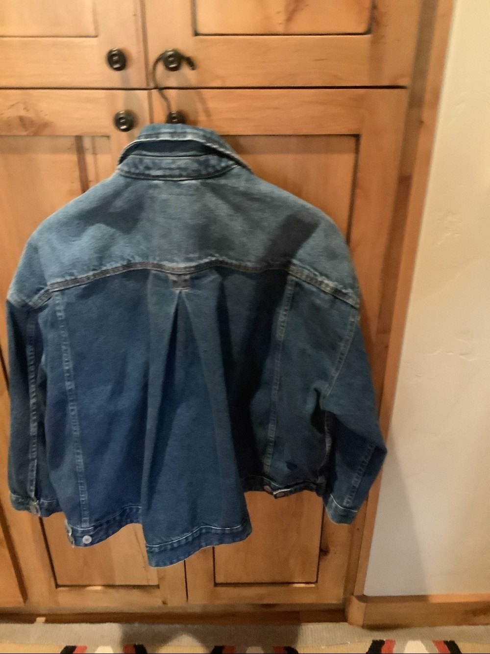 Free People Blue Denim Jean Jacket Swing Opal jacket new without tag - Picture 5 of 5